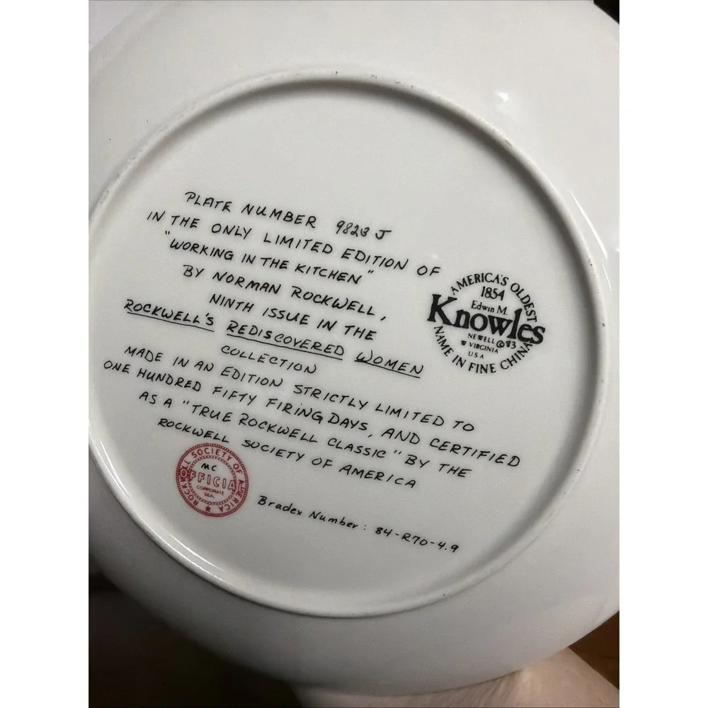 Knowles' Norman Rockwell Plate, 